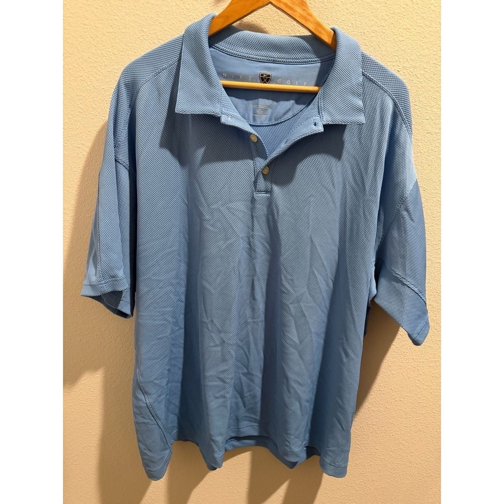 Nike Golf Sphere Dry Polo Shirt Light Blue XXL Regular Fit Short Sleeve